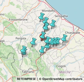 Mappa Via San Francesco, 60030 Serra De' Conti AN, Italia (9.84706)