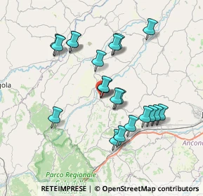 Mappa Via San Francesco, 60030 Serra De' Conti AN, Italia (7.0865)