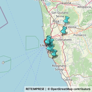 Mappa Via degli Asili, 57126 Livorno LI, Italia (7.59)
