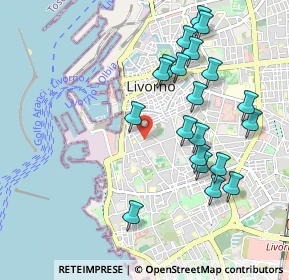 Mappa Via degli Asili, 57126 Livorno LI, Italia (1.046)