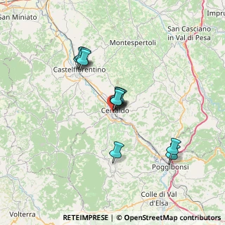 Mappa Via XXV Aprile, 50052 Certaldo FI, Italia (5.68917)