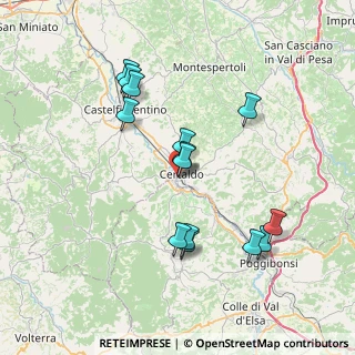Mappa Via XXV Aprile, 50052 Certaldo FI, Italia (7.42)