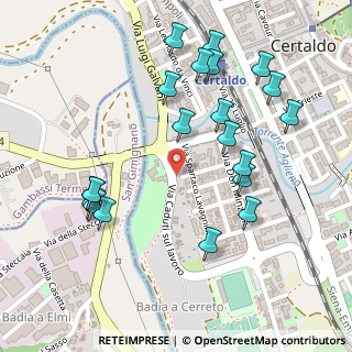 Mappa Via XXV Aprile, 50052 Certaldo FI, Italia (0.2795)