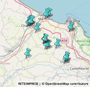 Mappa Piazza Aldo Moro, 60020 Agugliano AN, Italia (6.6425)