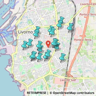 Mappa V. Ferrigni, 57125 Livorno LI, Italia (0.7335)