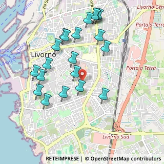 Mappa V. Ferrigni, 57125 Livorno LI, Italia (1.072)