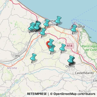 Mappa Via Trento, 60020 Agugliano AN, Italia (7.53)