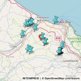 Mappa Via Trento, 60020 Agugliano AN, Italia (7.7645)