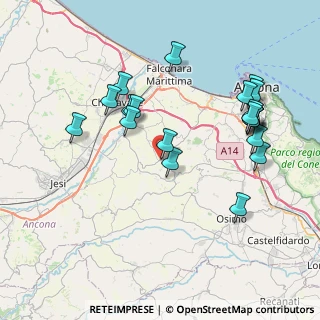 Mappa Via Trento, 60020 Agugliano AN, Italia (8.373)