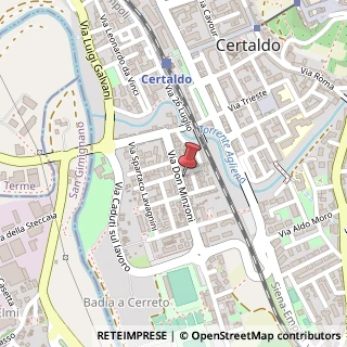 Mappa Via Don Giovanni Minzoni, 39, 50052 Certaldo, Firenze (Toscana)