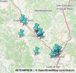 Mappa Via B. Gozzoli, 50052 Certaldo FI, Italia (6.91733)