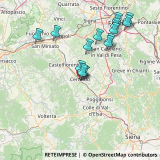 Mappa Via Brunori, 50052 Certaldo FI, Italia (16.61533)