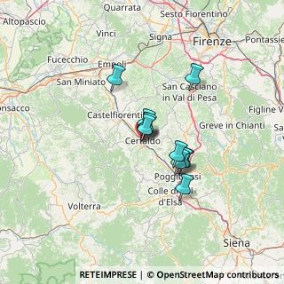 Mappa Via Luigi Marsili, 50052 Certaldo FI, Italia (8.96182)