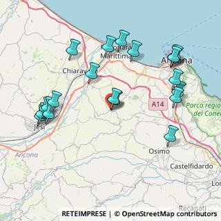 Mappa Via Guglielmo Marconi, 60020 Agugliano AN, Italia (9.2655)