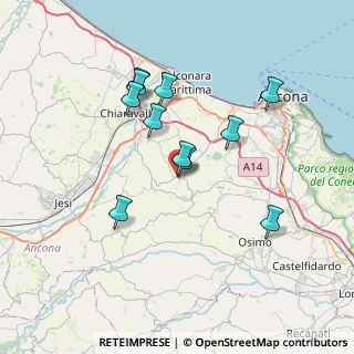Mappa Via Guglielmo Marconi, 60020 Agugliano AN, Italia (6.63364)