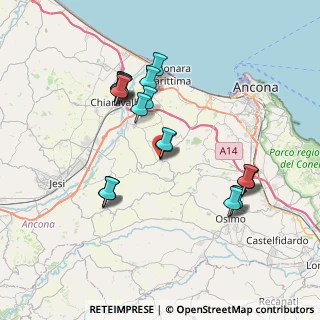 Mappa Via Guglielmo Marconi, 60020 Agugliano AN, Italia (7.4725)