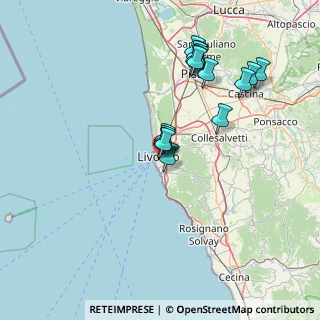 Mappa Via delle Grazie, 57125 Livorno LI, Italia (14.43125)