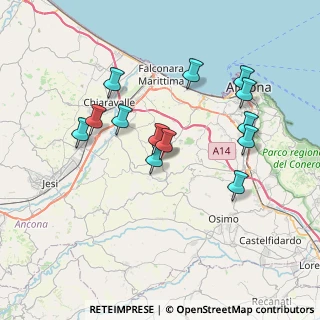 Mappa Via Ancona, 60020 Agugliano AN, Italia (7.10308)