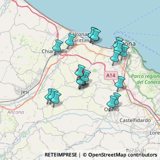 Mappa Via Ancona, 60020 Agugliano AN, Italia (7.0075)