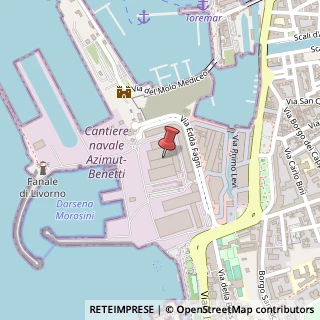 Mappa Via Edda Fagni, 1, 57123 Livorno, Livorno (Toscana)