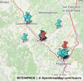 Mappa Via Roma, 50052 Certaldo FI, Italia (6.423)