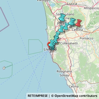 Mappa Via della Scala, 57126 Livorno LI, Italia (11.88846)