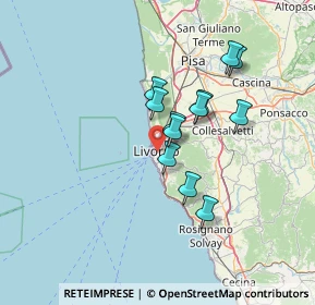 Mappa Via delle Bandiere, 57125 Livorno LI, Italia (10.9875)