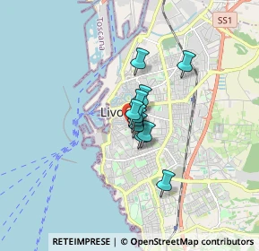 Mappa Via delle Bandiere, 57125 Livorno LI, Italia (0.85909)