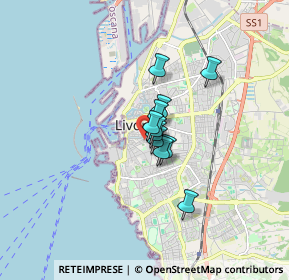 Mappa P.za Cavour, 57125 Livorno LI, Italia (0.89545)