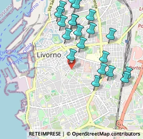 Mappa 57125 Livorno LI, Italia (1.0985)