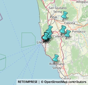 Mappa 57125 Livorno LI, Italia (6.56667)