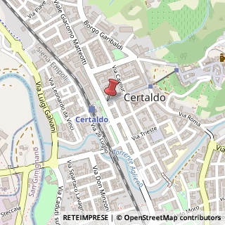 Mappa Via II Giugno, 39, 50052 Certaldo, Firenze (Toscana)