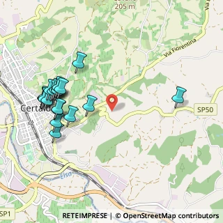 Mappa Via Antonio Meucci, 50052 Certaldo FI, Italia (1.187)
