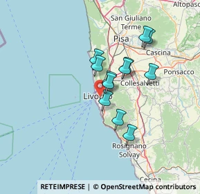 Mappa Via Pietro Paolo, 57125 Livorno LI, Italia (10.72917)