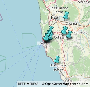 Mappa Via Pietro Paolo, 57125 Livorno LI, Italia (6.54733)