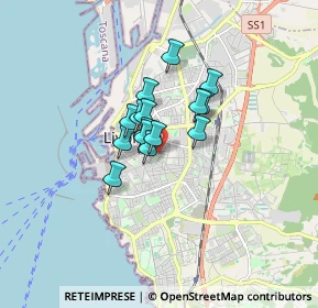 Mappa Via Pietro Paolo, 57125 Livorno LI, Italia (0.99533)