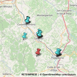 Mappa Via XX Settembre, 50052 Certaldo FI, Italia (7.015)