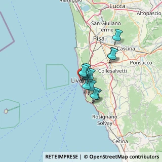 Mappa Vicolo San Vincenzo, 57126 Livorno LI, Italia (7.69833)