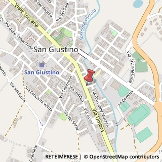 Mappa Via Arezzo, 3, 06016 San Giustino, Perugia (Umbria)