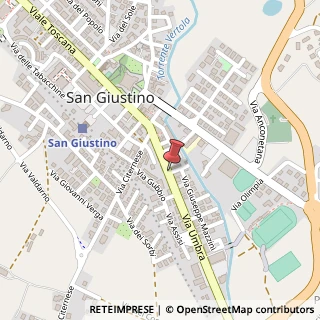 Mappa Via Umbra,  22, 06016 San Giustino, Perugia (Umbria)