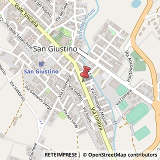 Mappa Via Umbra,  18, 06016 San Giustino, Perugia (Umbria)