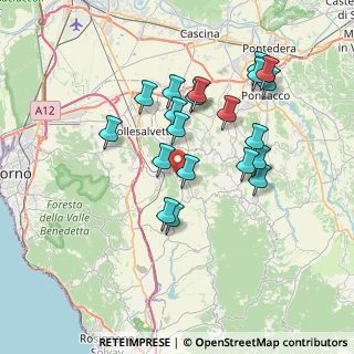 Mappa Viale Karol Wojtyla, 56042 Crespina Lorenzana PI, Italia (7.0305)