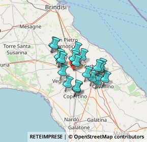 Mappa Via Fiore, 73051 Novoli LE, Italia (9.0815)