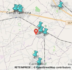 Mappa Via Fiore, 73051 Novoli LE, Italia (2.76273)