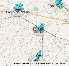 Mappa Via Fiore, 73051 Novoli LE, Italia (2.83857)
