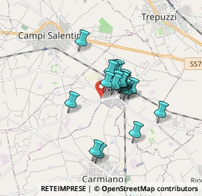Mappa Via Fiore, 73051 Novoli LE, Italia (1.2145)