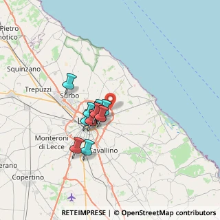 Mappa Via Rovigo, 73100 Lecce LE, Italia (5.49455)