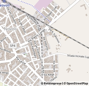 Mappa Via Volturno, 73051 Novoli LE, Italia (0.20769)
