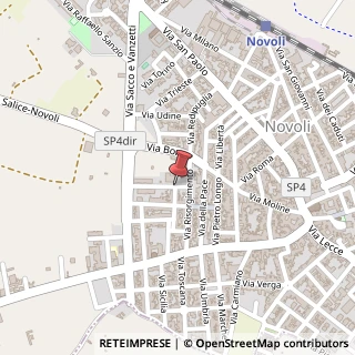 Mappa Via Eugenio Montale, 3, 73051 Novoli, Lecce (Puglia)