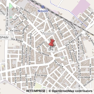 Mappa Via Sant'Antonio, 6, 73051 Novoli, Lecce (Puglia)